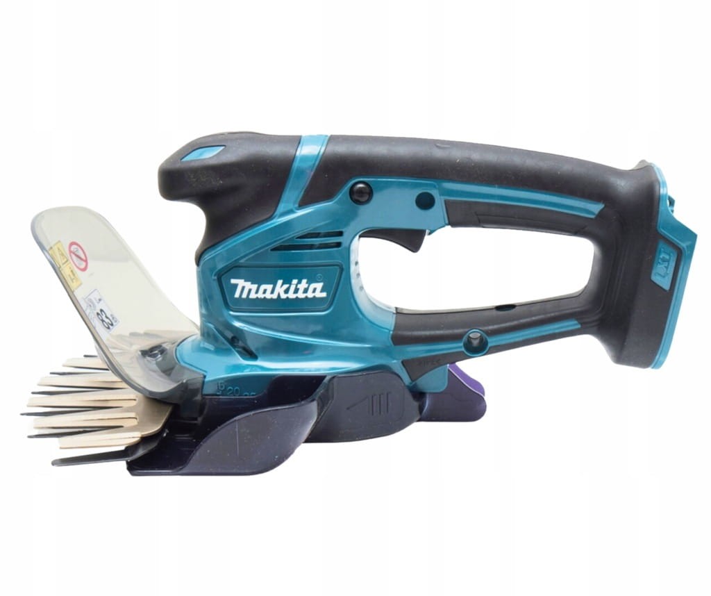 Makita DUM604ZX 18V - widok z boku na kompaktową obudowę