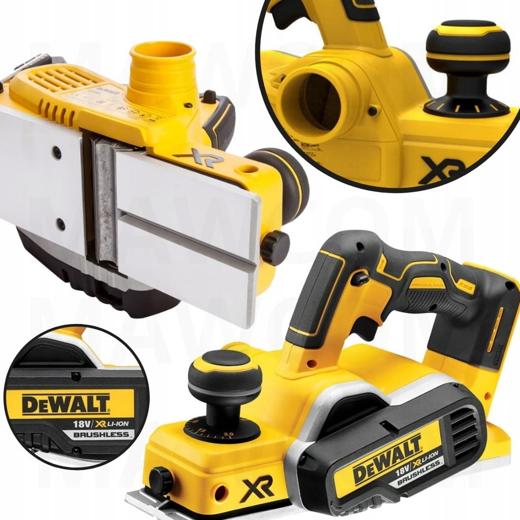 Zestaw DeWalt DCP580N - strug akumulatorowy 18V z prowadnicą równoległą