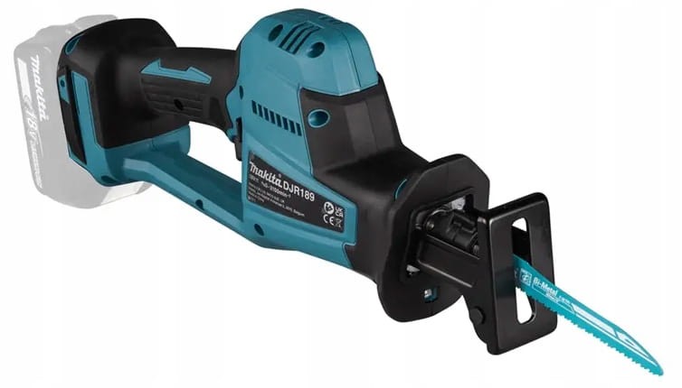 Ergonomiczny uchwyt piły szablastej Makita DJR189Z (praca jednorącz)