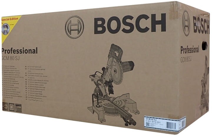 Oryginalne opakowanie (karton) ukośnicy Bosch GCM 80 SJ Professional