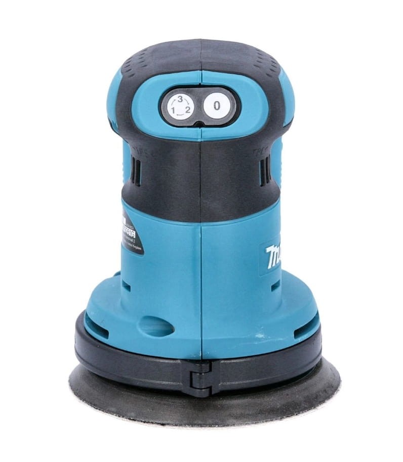 Akumulatorowa szlifierka 125mm Makita DBO180Z - widok z przodu