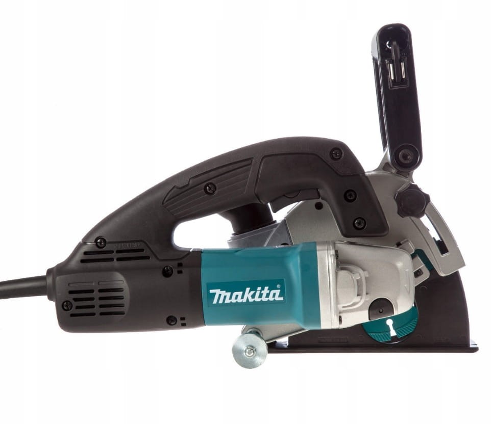 Bruzdownica Makita SG1251J - widok z boku (prawa strona)