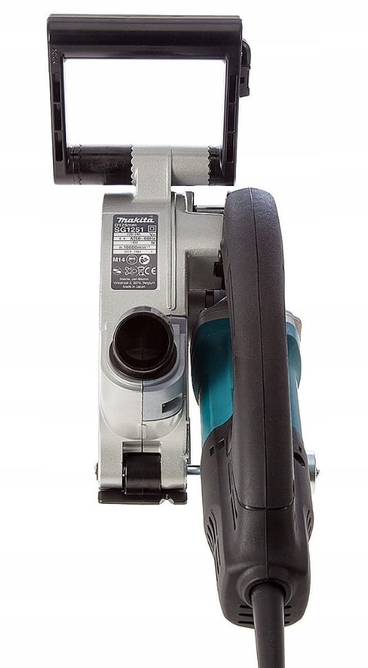 Widok z góry na korpus i uchwyt bruzdownicy Makita SG1251J