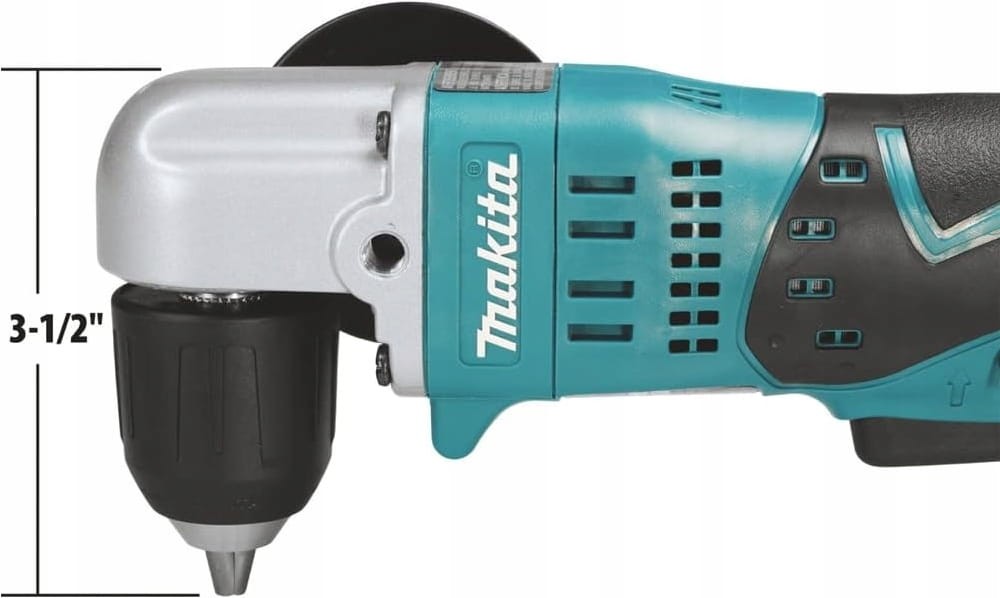 Schemat - niska głowica 66mm w wiertarce kątowej Makita DDA351Z