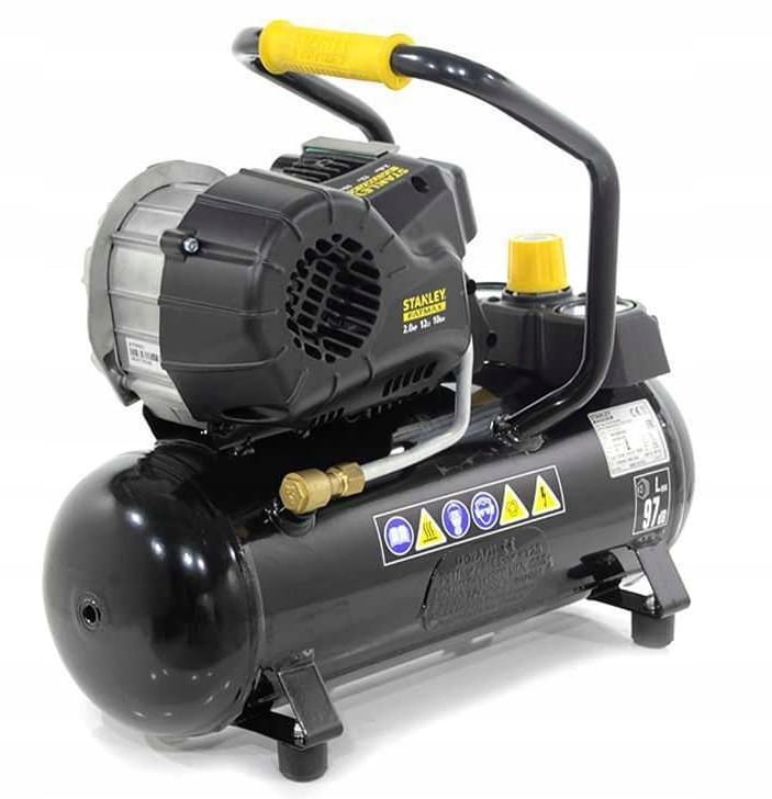 Tylny widok kompresora Stanley Fatmax HYBD404STF509