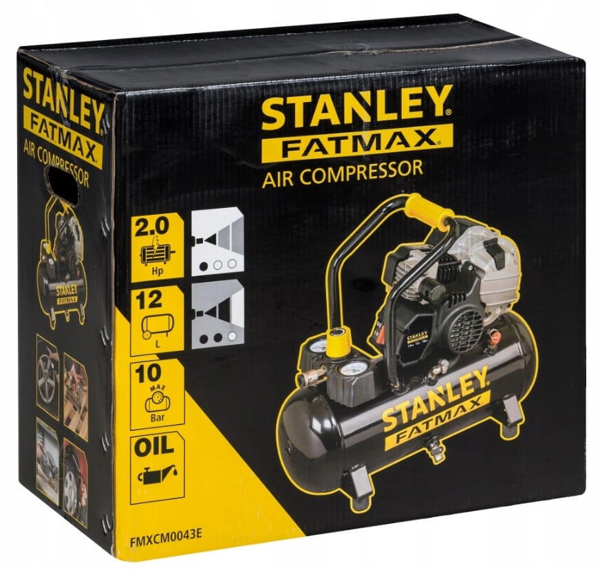 Oryginalne opakowanie (karton) kompresora Stanley HYBD404STF509