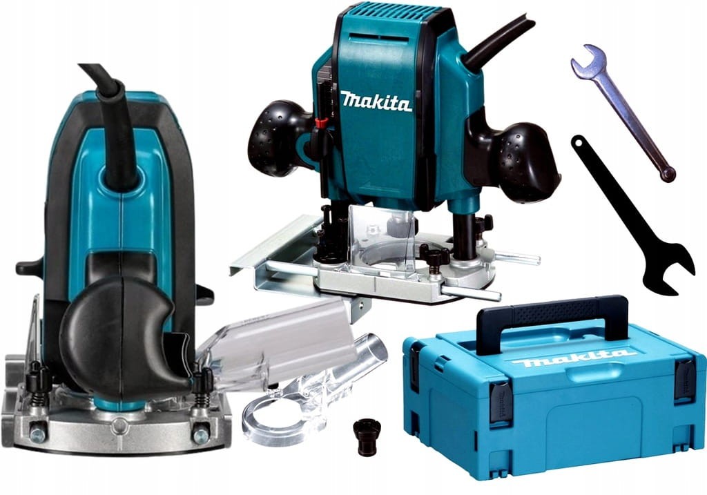 Frezarka górnowrzecionowa Makita RP0900J - zestaw w walizce Makpac