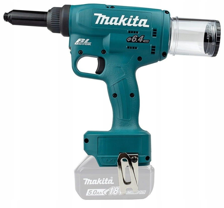 Makita DRV250ZJ - widok od strony mechanizmu