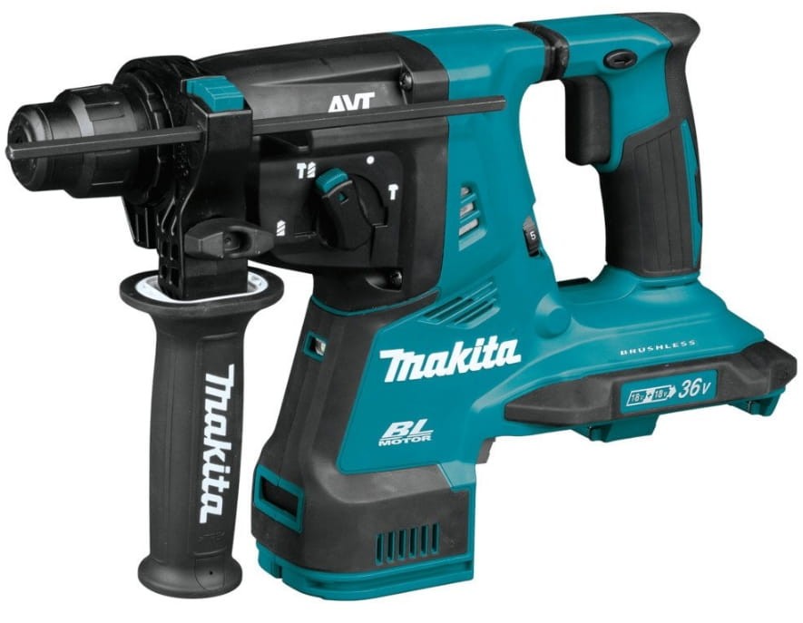 makita dhr280z widok z przodu z uchwytem bocznym