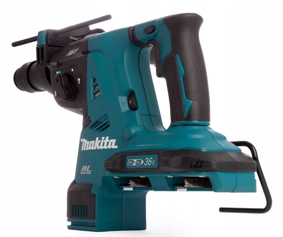 makita dhr280z widok prawy z podstawą akumulatorów