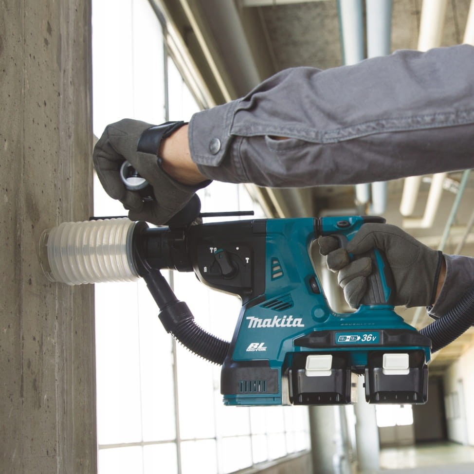 makita dhr280z praca wiercenie w betonie na budowie