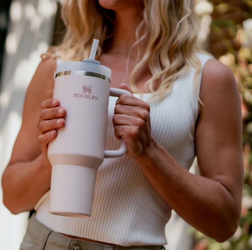 Stanley Quencher H2.0 FlowState Tumbler Kubek 1200 ml Rose Quartz różowy