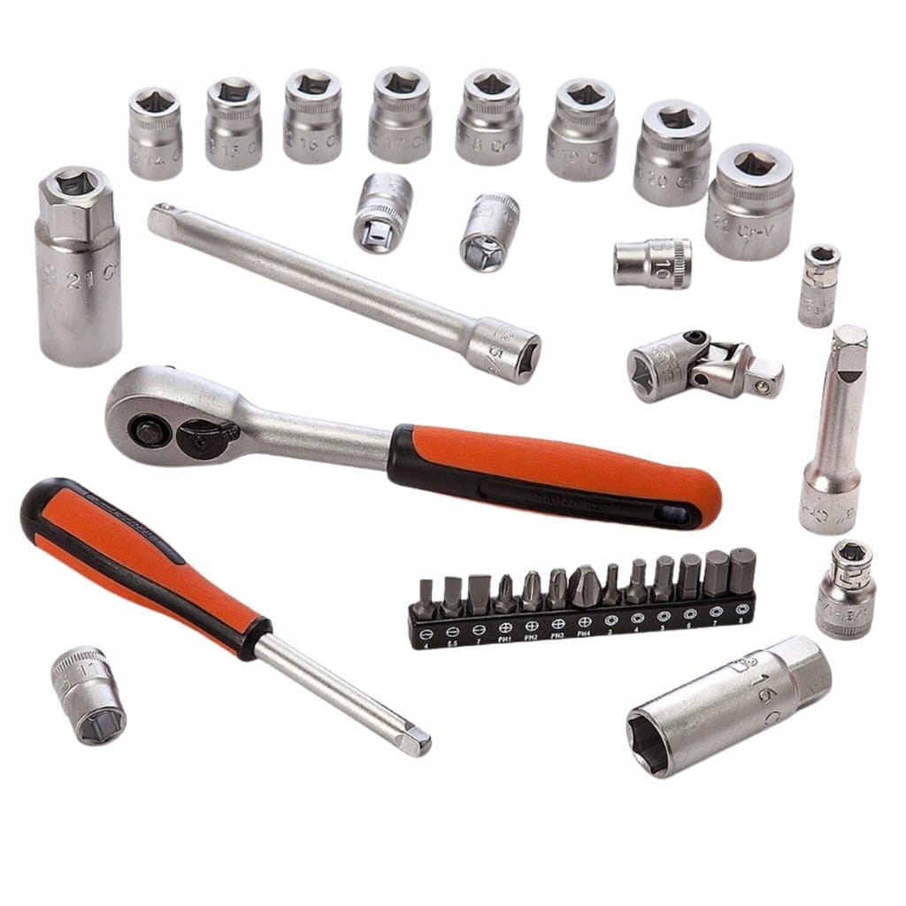 BAHCO S330 ZESTAW NARZĘDZI 34 szt. 1/4'' i 3/8''