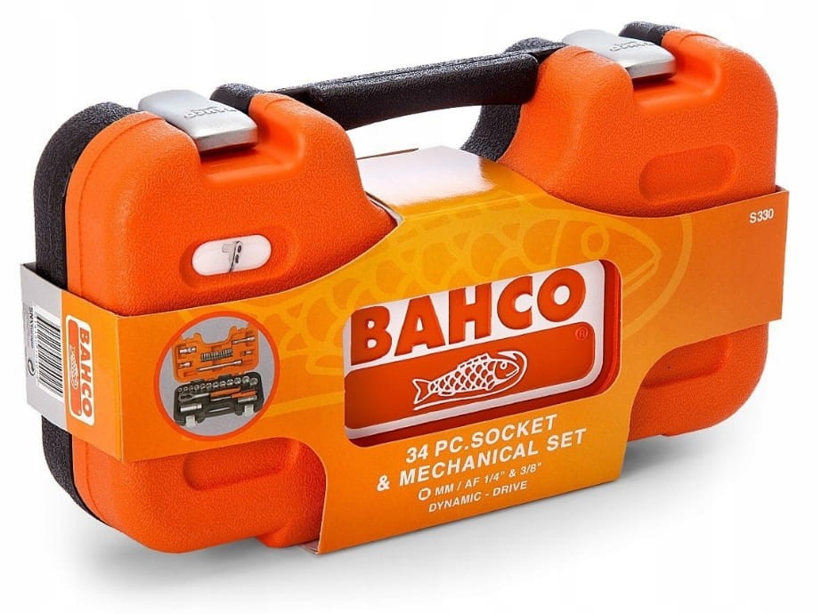 BAHCO S330 ZESTAW NARZĘDZI 34 szt. 1/4'' i 3/8''
