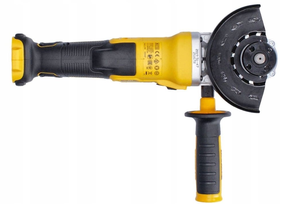 dewalt dcg405fn z rękojeścią pionową zainstalowaną