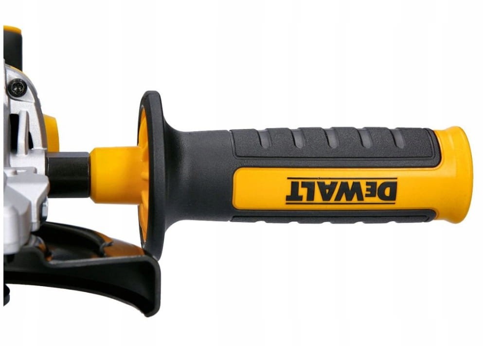 dewalt dcg405fn zbliżenie mocowania tarczy i nakrętki