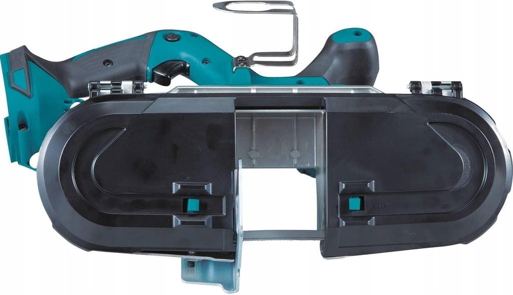 Makita DPB182Z zbliżenie prawy bok ostrze