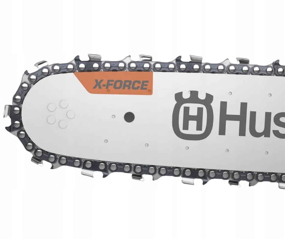 Łańcuch X-Cut zamontowany na prowadnicy Husqvarna X-Force