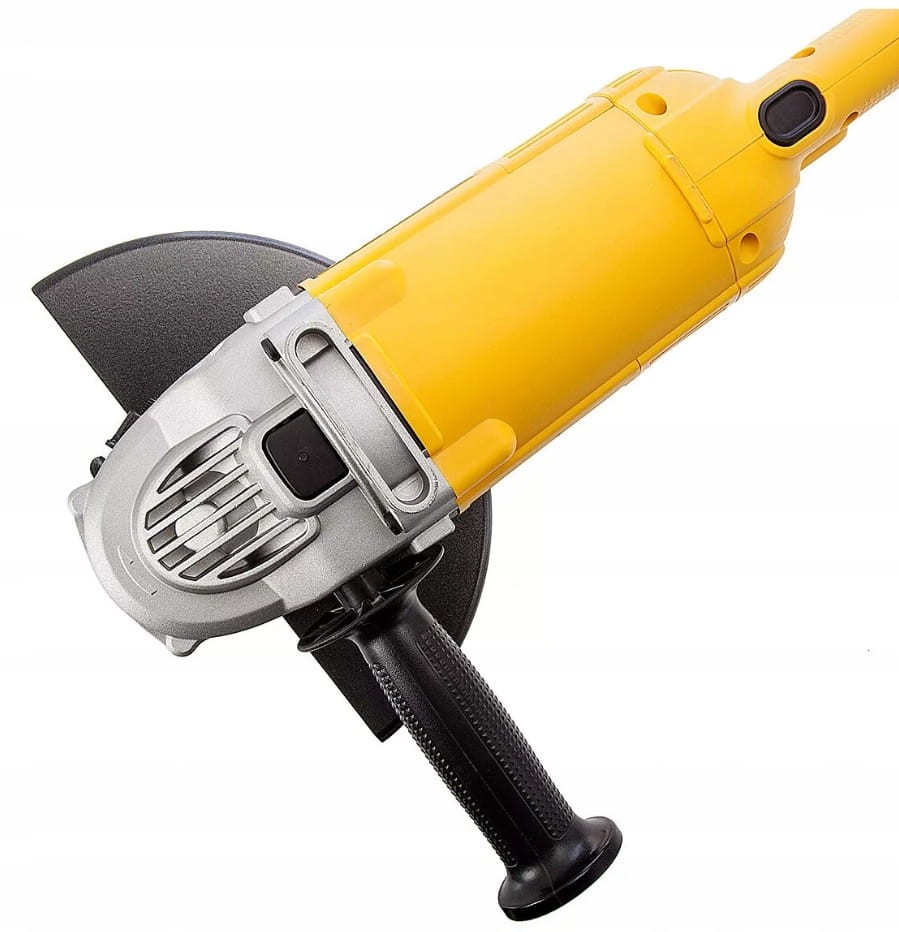 DeWalt DWE490 osłona tarczy – zbliżenie z boku