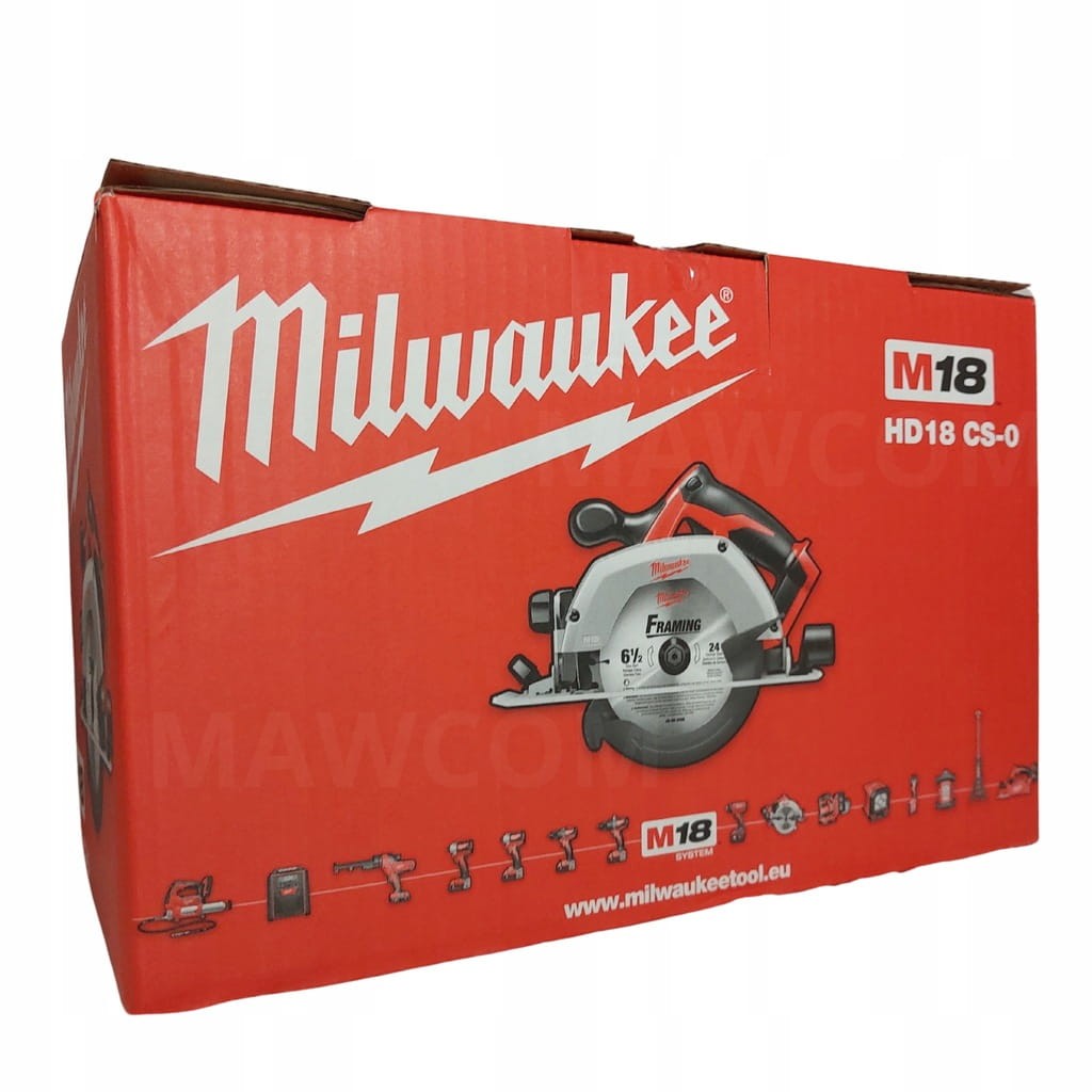 Opakowanie kartonowe pilarki akumulatorowej Milwaukee M18 HD18 CS-0