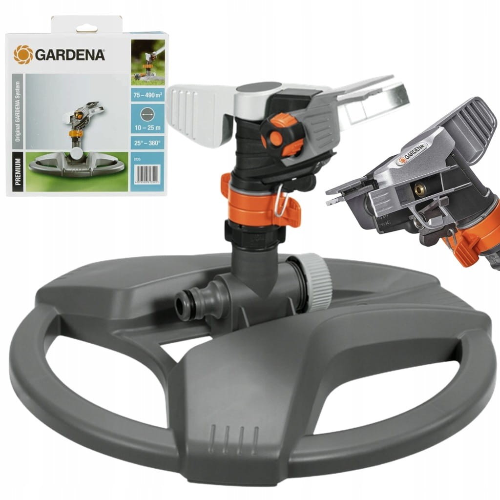 Zraszacz bijakowy Gardena Premium 8135-20 na sankach opakowanie