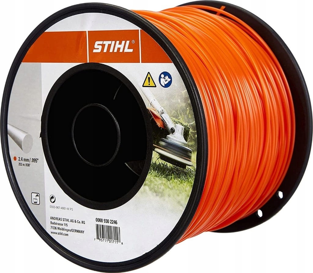 Oryginalna żyłka Stihl 2.4 mm pomarańczowa profil okrągły