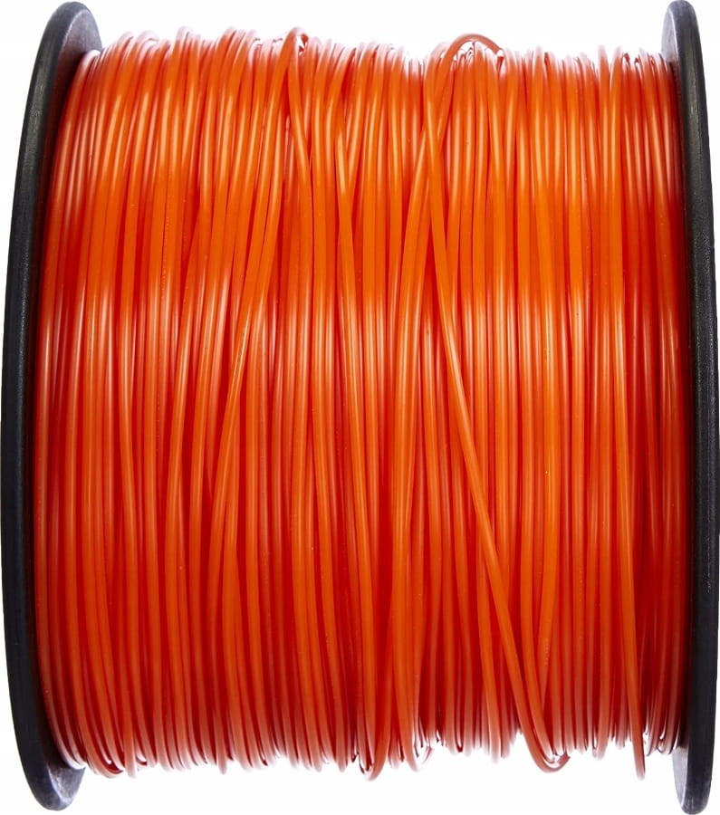 Zbliżenie na nawój żyłki Stihl kolor pomarańczowy 2.4 mm