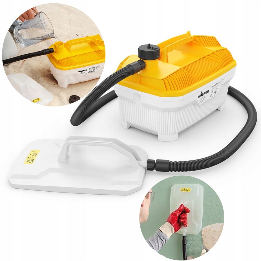 Parowe urządzenie do usuwania tapet 2000 W – komplet z płytką parową