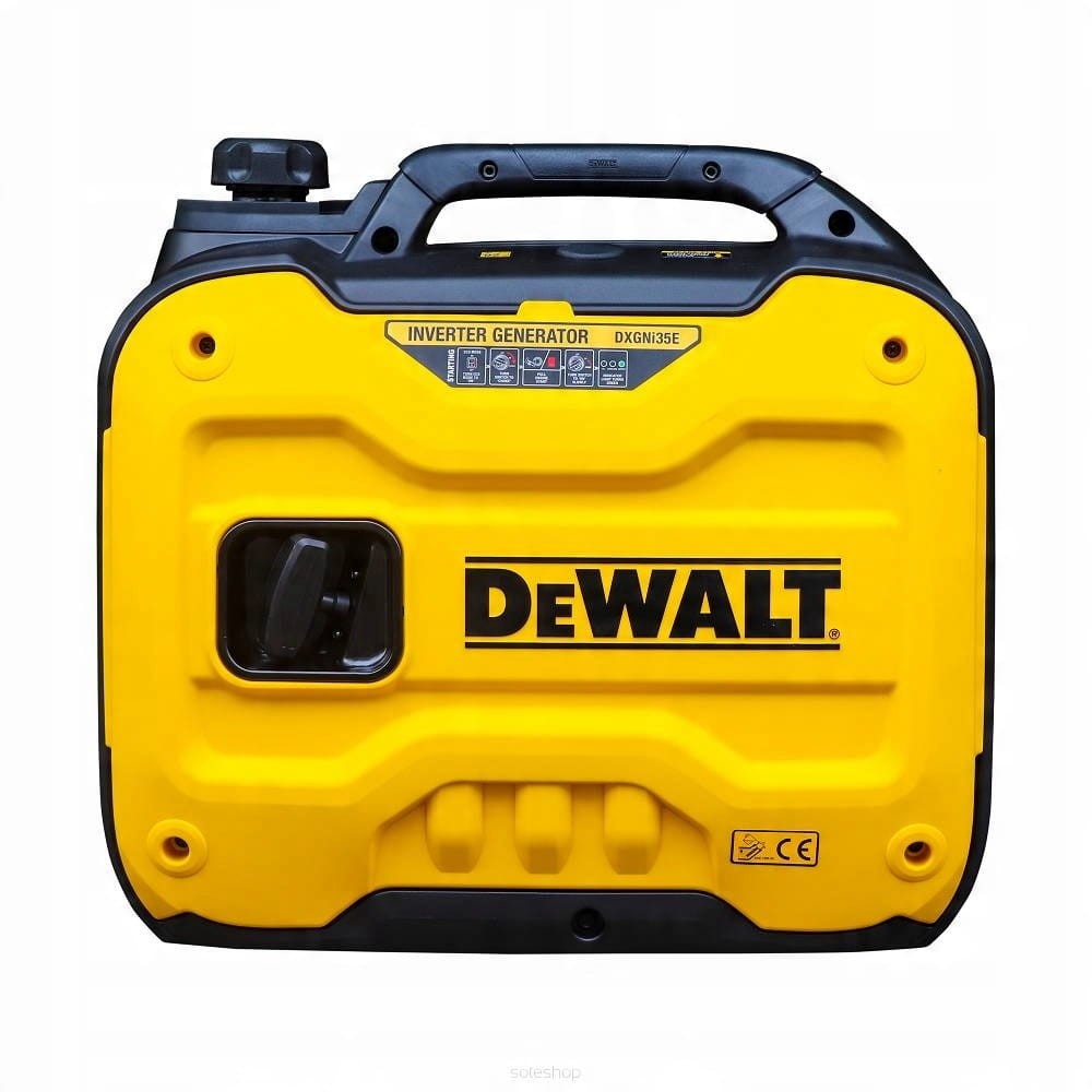 DeWalt DXGNi35E – zabudowa tłumiąca hałas, profil boczny
