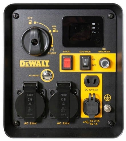 DXGNi35E – panel gniazd 230 V i wskaźników, zbliżenie