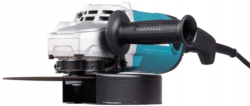 Ergonomiczna budowa szlifierki Makita GA9090N widok od tyłu
