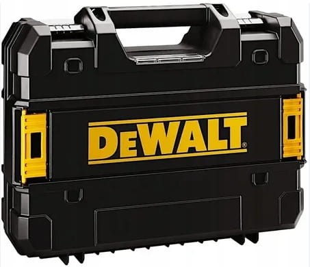 Walizka systemowa DeWalt TSTAK II z metalowymi klamrami - front