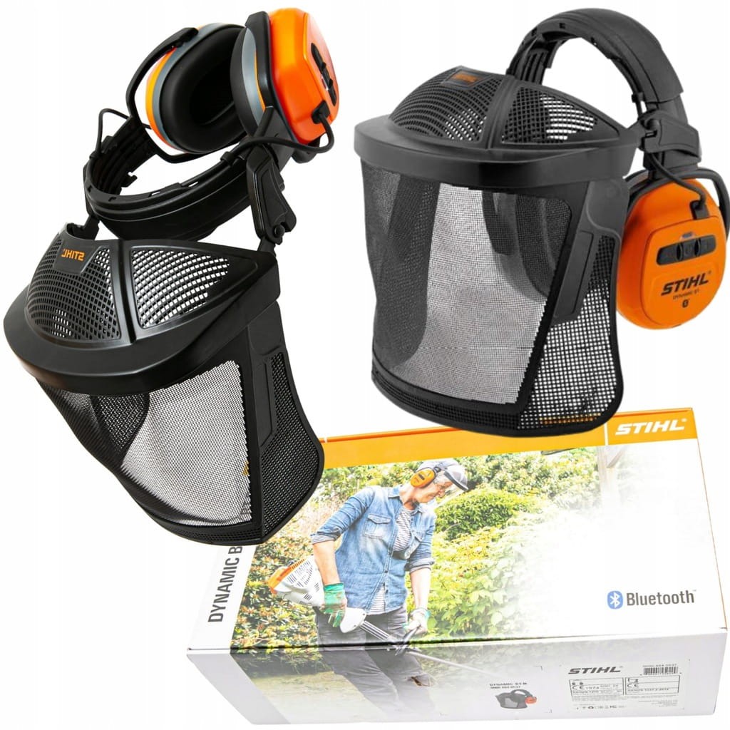 Nauszniki STIHL Dynamic BT z osłoną twarzy i oryginalnym opakowaniem