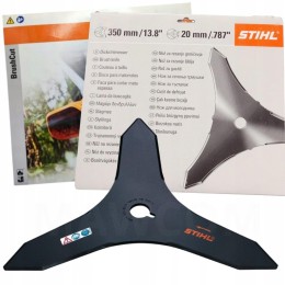 Nóż do Zarośli Trójząb STIHL 350 mm (Otwór 20 mm / Stal Specjalna)