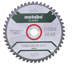 Piła Tarczowa Widiowa Metabo Precision Cut 254x30 mm 56Z (Do Drewna i Płyt)