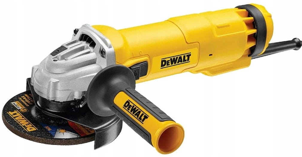 Profil szlifierki DeWalt DWE4207 1010W - widoczna smukła obudowa