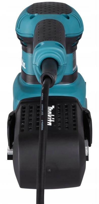 Szlifierka Makita 190W widok z przodu - dźwignia mocowania papieru