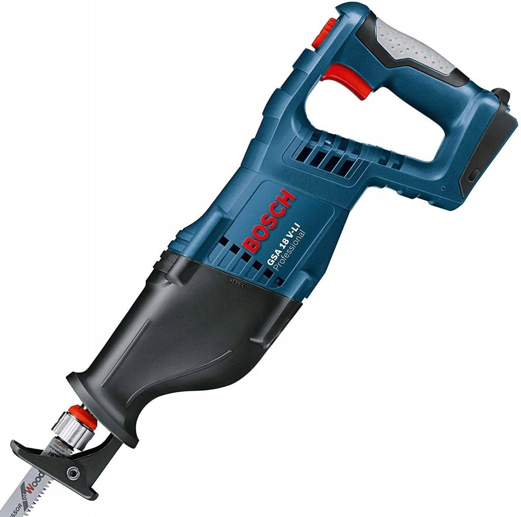 Ergonomiczna rękojeść i przełącznik biegów w pile szablastej Bosch