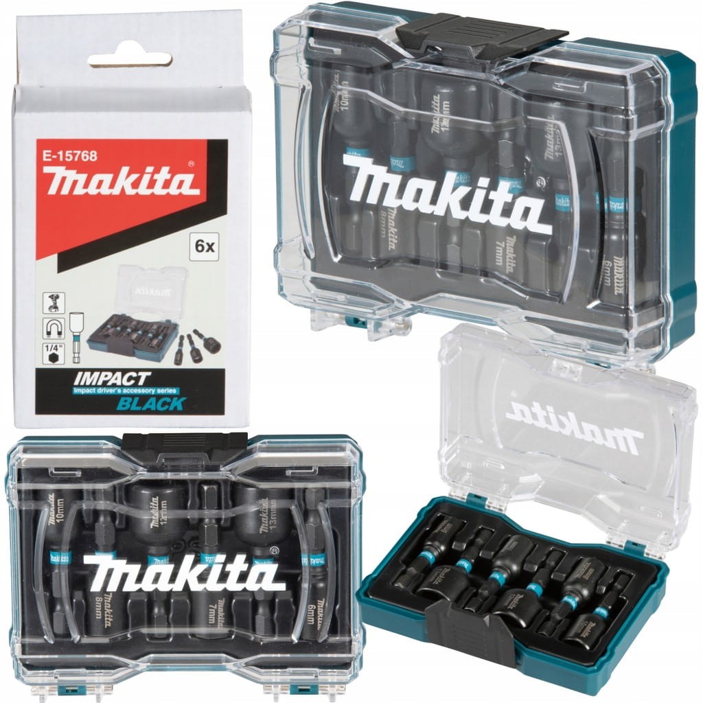 Zestaw nasadek udarowych Makita E-15768 Impact Black w opakowaniu