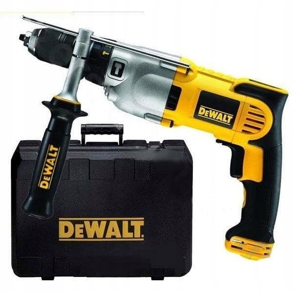 Zestaw DeWalt 1100W w czarnej walizce - widok z boku