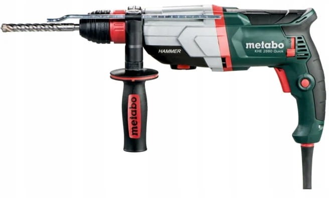 Ergonomiczna konstrukcja Metabo KHE 2860 Quick z uchwytem antywibracyjnym