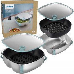 Zestaw do Gotowania i Smażenia Philips Ovi Airfryer XXL 8.3L (Garnek / Parowar / Pokrywka) HD9960/00
