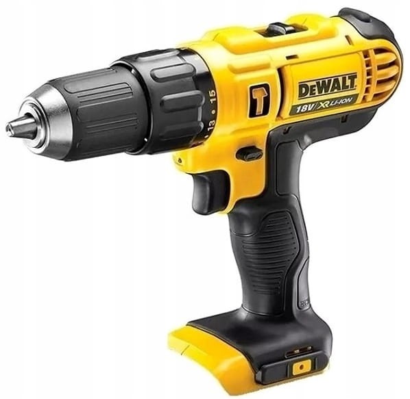Wiertarko-wkrętarka udarowa DeWalt DCD776N - widok z boku bez akumulatora