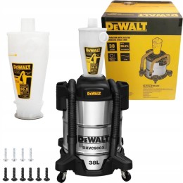 Separator Cyklonowy Pyłu DeWALT DXVCS003 INOX (38 Litrów / Stal Nierdzewna)