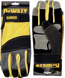 Rękawice Robocze Monterskie DeWalt DPG215 (Syntetyczna Skóra / Rzep) Rozmiar L