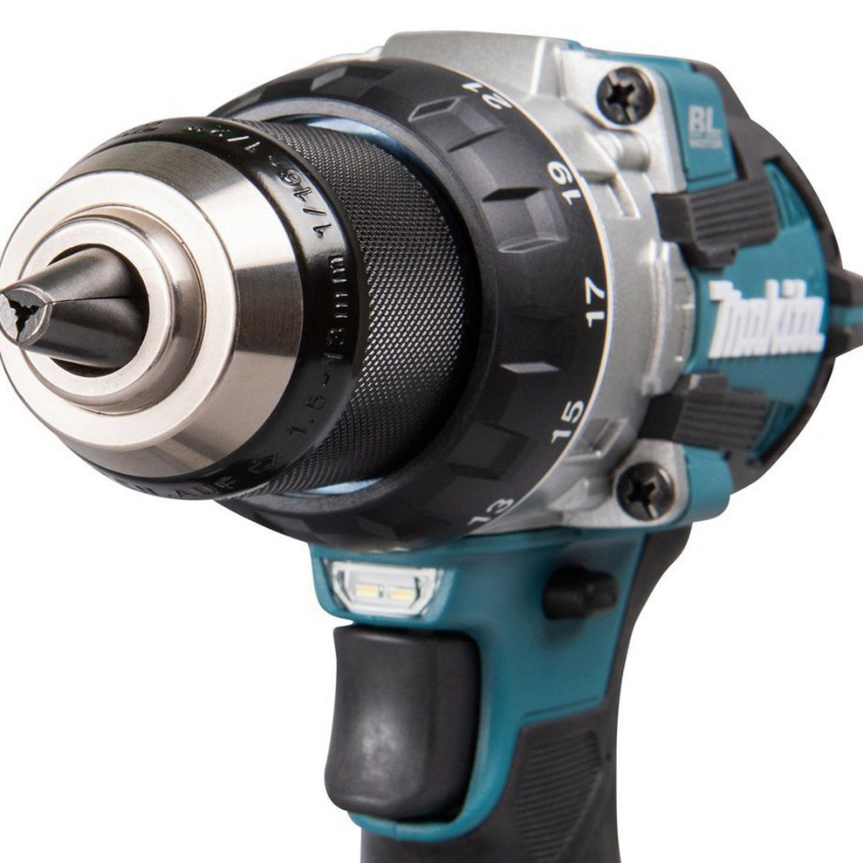Metalowy uchwyt wiertarski 13mm i dioda LED Makita DHP492