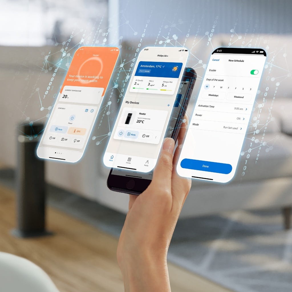 Zdalne sterowanie ogrzewaniem przez telefon Philips WiFi
