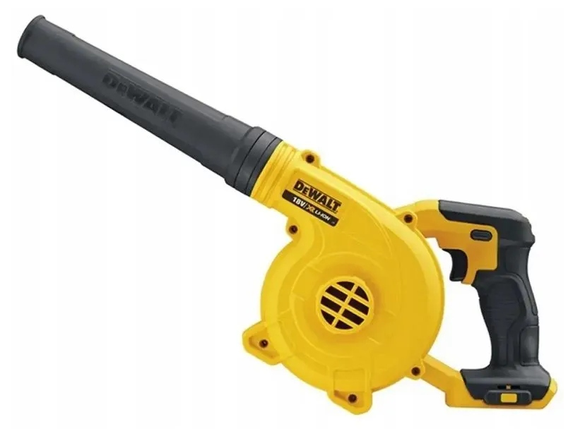 Dmuchawa DeWALT 18V XR widok z góry żółto czarna