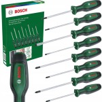 ZESTAW 8 RÓŻNYCH WKRĘTAKÓW RĘCZNYCH BOSCH