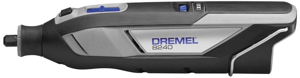 Boczny profil szlifierki Dremel 8240 z włącznikiem